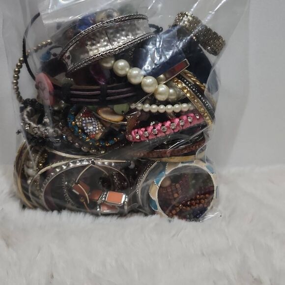 No Brand Jewelry - Grandma Jewelrybox Crafting Jewelry Treasures Lot 3lbs #2